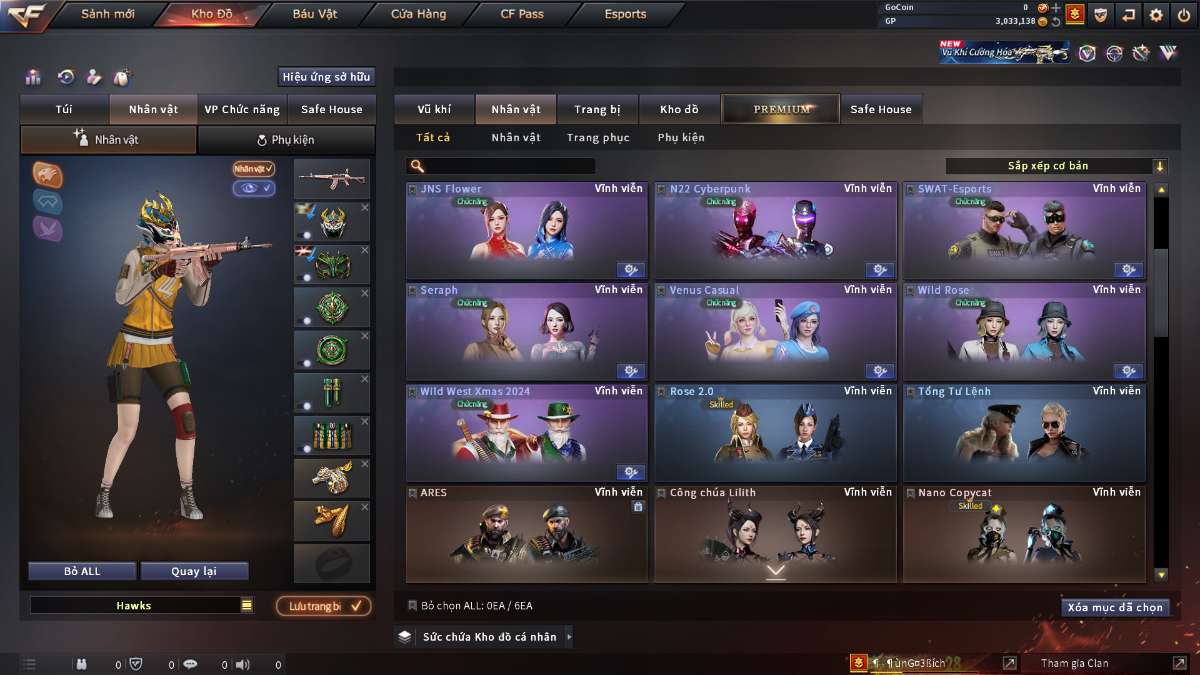 shop acc cf uy tin gia re